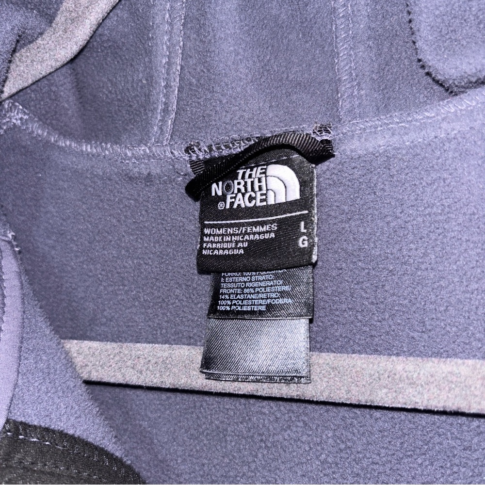The North Face Womens Softshell Hooded Jacket Full Zip Size L - Picture 5 of 9
